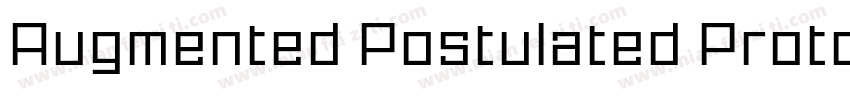 Augmented Postulated Proto Alphabet字体转换